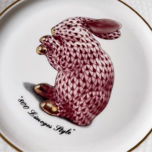 Vintage St. Martin Limoges Bunny Plate